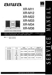 Aiwa XR-M36 Service Manual