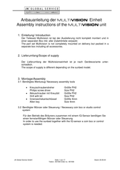 JK MULTIVISION Assembly Instructions Manual