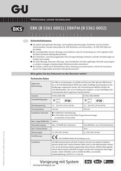 GU B 5361 0002 Manual