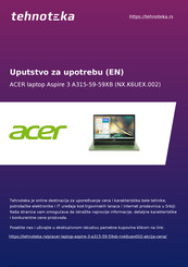 Acer A315-59-59XB User Manual