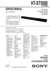 Sony SA-ST500 Service Manual