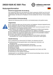 Konig & Meyer AC 6001 Flex Information For Use