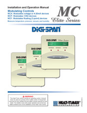 heat-timer DIGI-SPAN Elite MCP Installation And Operation Manual