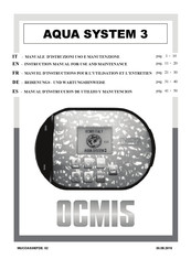 Ocmis Irrigazione AQUA SYSTEM 3 Instruction Manual For Use And Maintenance