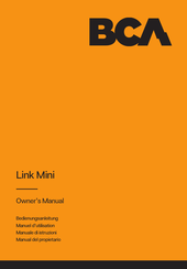 bca Link Mini Owner's Manual