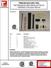 TRM SR-ACC-TEE Installation Instructions Manual