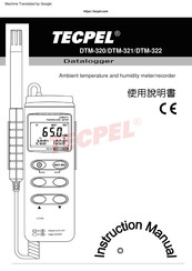 TECPEL DTM-322 Instruction Manual
