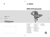 Bosch Professional GRW 140 Original Instructions Manual