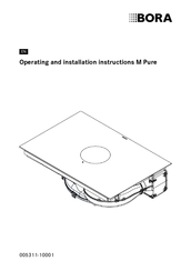 bora M Pure Operating And Installation Instructions