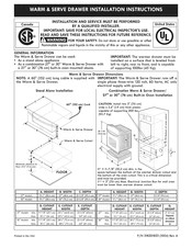 Kenmore Pro 79046913510 Installation Instructions Manual
