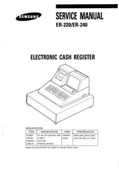 Samsung ER-240 Service Manual