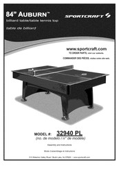 Sportcraft Auburn 32940 PL Manual