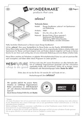 WONDERMAKE 31007 Manual
