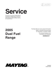 Maytag RJRD3010 Series Service Manual