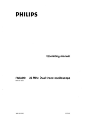 Philips PM 3210 Operating Manual