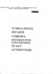 Zanussi TD 160 T Instruction Booklet