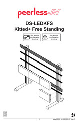 peerless-AV DS-LEDKFS Kitted+ Free Standing Quick Start Manual