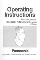 Panasonic ES-208 Operating Instructions Manual