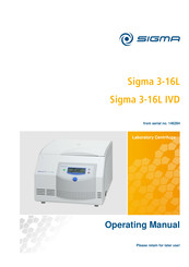 Sigma 3-16L Operating Manual
