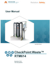 Mirion Technologies CheckPoint:Waste RTM614 User Manual