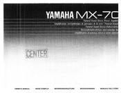 Yamaha MX-70 Owner's Manual