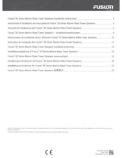Garmin FUSION XS Series Installation Instructions Manual