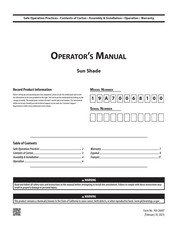 MTD 19A70068100 Operator's Manual