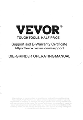 VEVOR R0800C Operating Manual