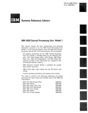 IBM 1620 1 Manual