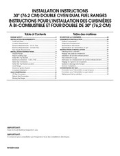 KitchenAid KDRS505XSS00 Installation Instructions Manual