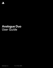Analogue Duo User Manual