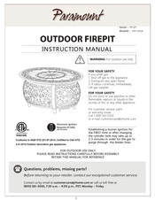 JR Home Paramount FPT-1412X Instruction Manual