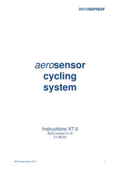 aerosensor Aerodynamic Cycling System Instructions Manual