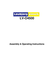 Laubjerg vinsch EWP4500 Assembly & Operating Instructions