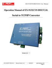 ExpertDAQ EX-9132CST-DIO Operation Manual