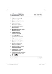 Gardol GEK-E 2240 L Original Operating Instructions