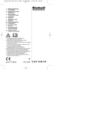 EINHELL CEN 160 /1 F Operating Instructions Manual