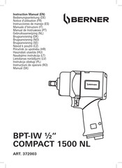 Berner BPT-IW COMPACT 1500 NL Instruction Manual