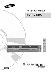 Samsung DVD-VR335 Instruction Manual