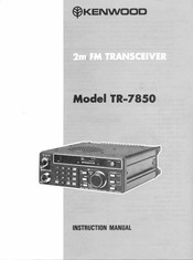 Kenwood TR-7850 Instruction Manual