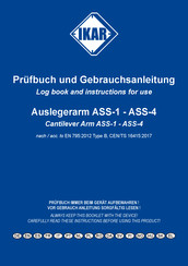 IKAR ASS-1 Log Book And Instructions For Use