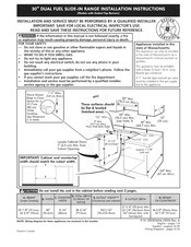 Kenmore Elite 79041103100 Installation Instructions Manual