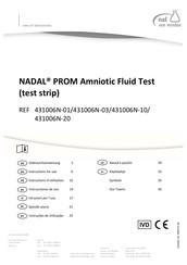nal von minden NADAL PROM 431006N-20 Instructions For Use Manual