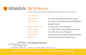 Genasun GV-5 Manual