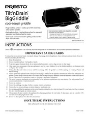 Presto Tilt'nDrain
Big Griddle 07046 Instructions