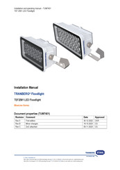 Tranberg BlueLine Series Installation Manual