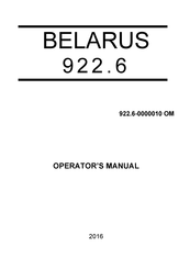 Belarus 923.6 Operator's Manual