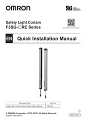 Omron F3SG-4RE 14 Quick Installation Manual