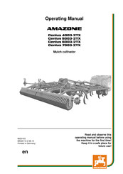 Amazone Cenius 4003-2TX Operating Manual