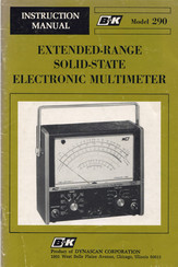 Dynascan B&K 290 Instruction Manual